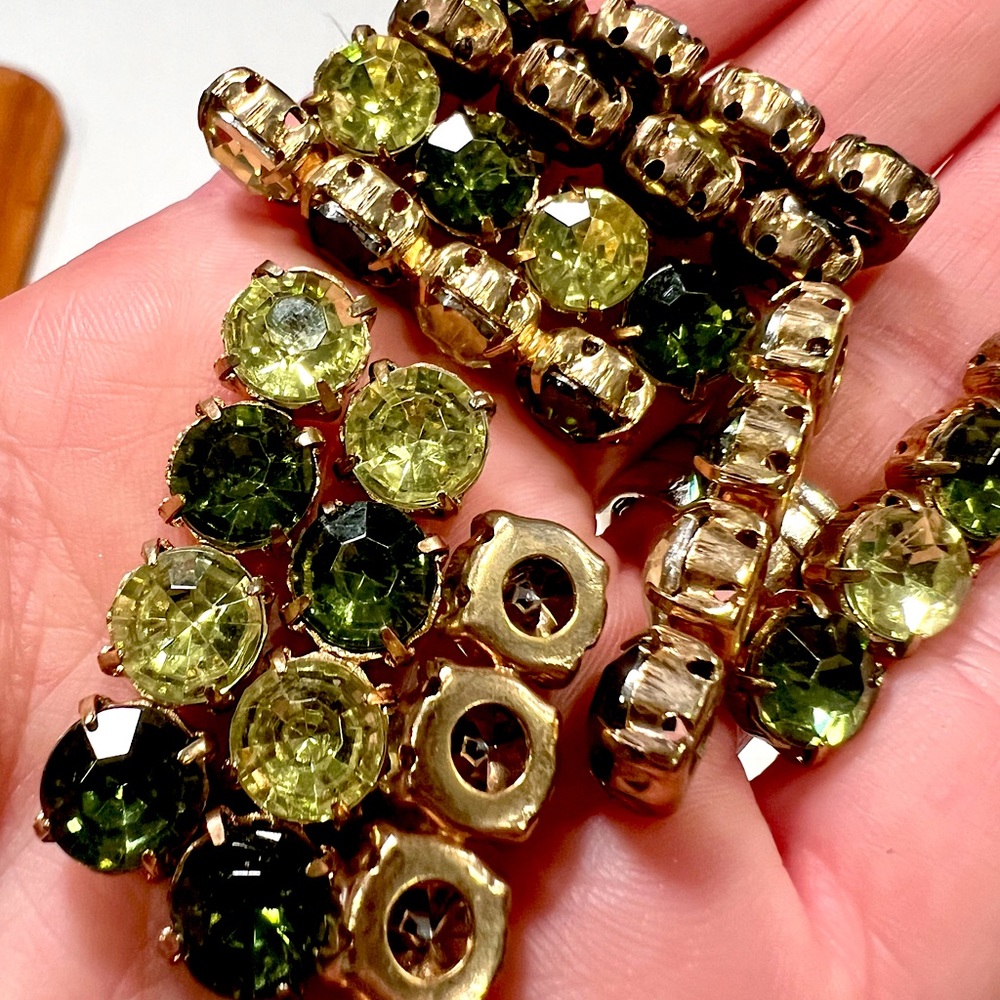Vintage Lime + Emerald Dazzling Fashion Gemstones 💎